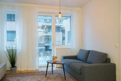 Ein Sitzbereich in der Unterkunft Vienna Residence, Vorgartenstraße - Leopoldstadt
