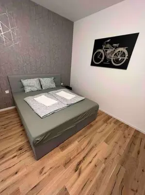 Ein Bett oder Betten in einem Zimmer der Unterkunft RRooms Smart Appartement