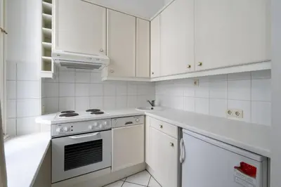 Küche/Küchenzeile in der Unterkunft Historic Heart Apartment Vienna