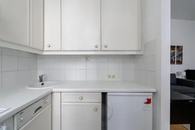 Küche/Küchenzeile in der Unterkunft Historic Heart Apartment Vienna