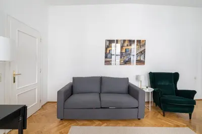 Ein Sitzbereich in der Unterkunft Historic Heart Apartment Vienna