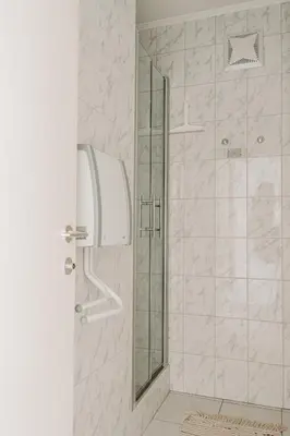 Ein Badezimmer in der Unterkunft Kleine Seezeit
