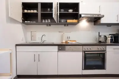 Küche/Küchenzeile in der Unterkunft Spacious 110м2 flat in the city center