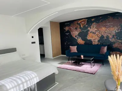 Ein Bett oder Betten in einem Zimmer der Unterkunft Hagenauer House