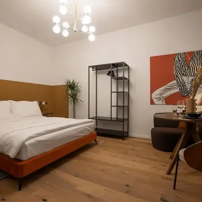 Stylish central 1-bedroom apartment with a terrace