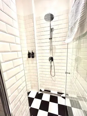 Ein Badezimmer in der Unterkunft Vienna Prater Apartment