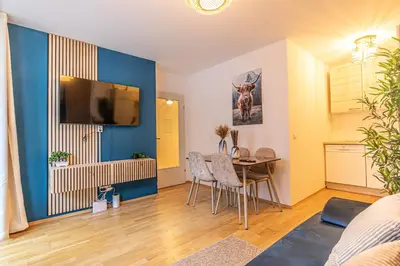 TV/Unterhaltungsangebot in der Unterkunft Superb Fully Equipped Apartment, 9 min to City Center via Metro