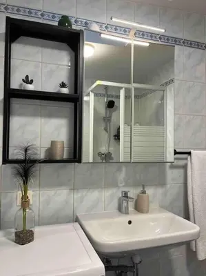 Ein Badezimmer in der Unterkunft schickes & gemütliches Studio