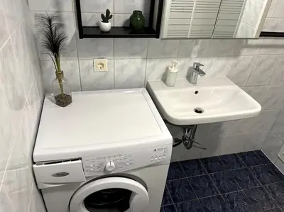 Ein Badezimmer in der Unterkunft schickes & gemütliches Studio