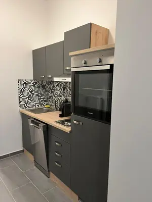 Küche/Küchenzeile in der Unterkunft Cozy Homes Vienna