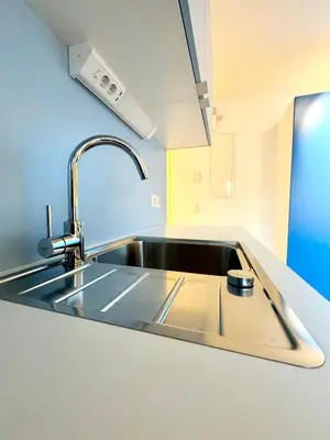 Küche/Küchenzeile in der Unterkunft Sunshine Apartment mit Terrasse
