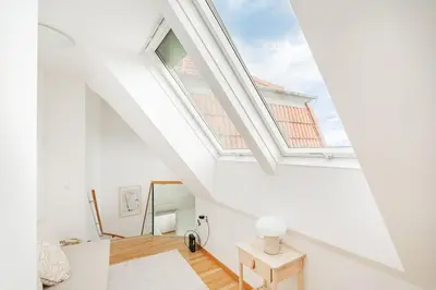 Ein Sitzbereich in der Unterkunft City Chic #21