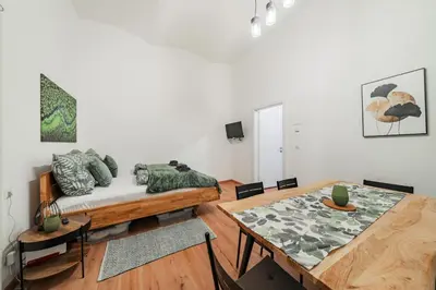 Ein Sitzbereich in der Unterkunft 3 Bedrooms - 74sqm - 10 Min. Inner City