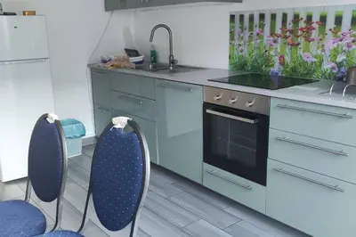 Küche/Küchenzeile in der Unterkunft Ferienwohnung mit Garten