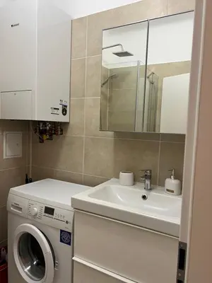 Ein Badezimmer in der Unterkunft Wohnung 1210