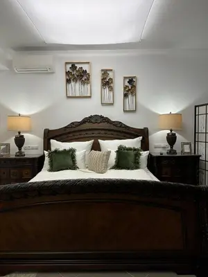 Ein Bett oder Betten in einem Zimmer der Unterkunft Panorama Apartments Vienna