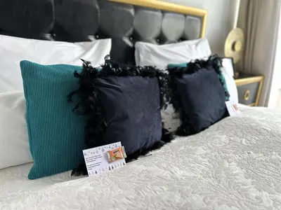 Ein Bett oder Betten in einem Zimmer der Unterkunft Panorama Apartments Vienna
