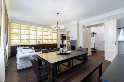 Küche/Küchenzeile in der Unterkunft Luxury 2 bedroom apartment with king-size beds