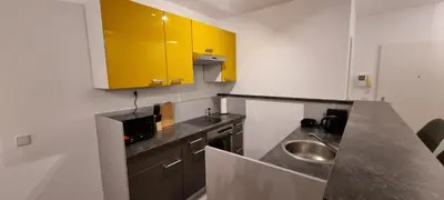 Küche/Küchenzeile in der Unterkunft Vienna-ROYAL-Apartment