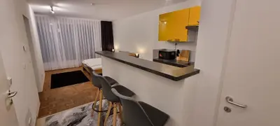 Küche/Küchenzeile in der Unterkunft Vienna-ROYAL-Apartment
