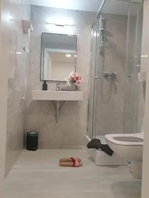 Ein Badezimmer in der Unterkunft Business Westbahnhof R