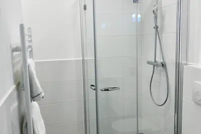 Ein Badezimmer in der Unterkunft Cozy and stylish flat close to Schoenbrunn Palace