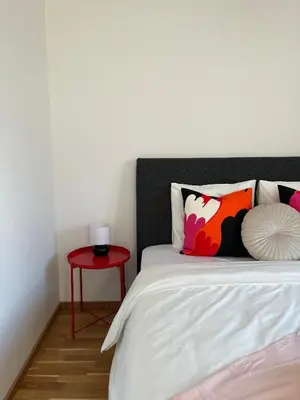 Ein Bett oder Betten in einem Zimmer der Unterkunft Penthouse near Central Station with free parking