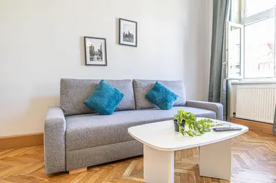 Grundriss der Unterkunft Comfortable 2BR Apt In Vienna, Prime Location