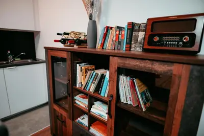 Die Bibliothek in der Ferienwohnung