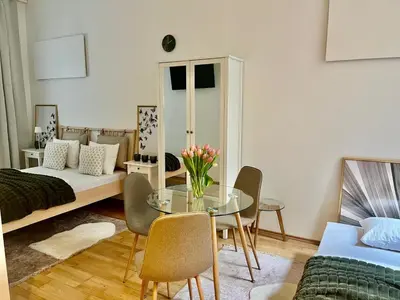 Ein Bett oder Betten in einem Zimmer der Unterkunft Gemütliches Studio Apartment