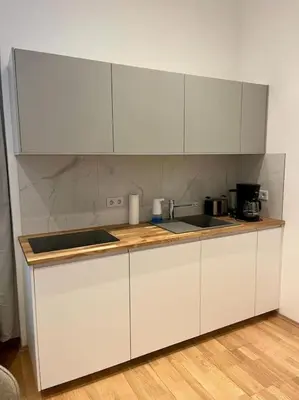 Küche/Küchenzeile in der Unterkunft Gemütliches Studio Apartment