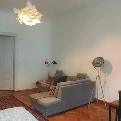 Ein Sitzbereich in der Unterkunft Large 4 room apartment in the center of Vienna