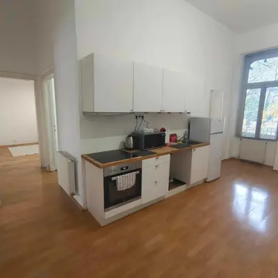 Küche/Küchenzeile in der Unterkunft Large 4 room apartment in the center of Vienna