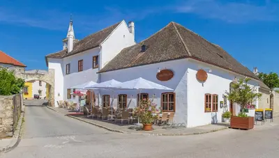 Das Gebäude in dem sich die Ferienwohnung befindet