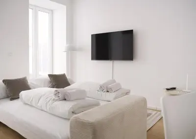 Ein Bett oder Betten in einem Zimmer der Unterkunft Stylish & Modern Apartment - Private Garden