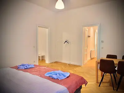 Ein Bett oder Betten in einem Zimmer der Unterkunft Wiedner Apartments