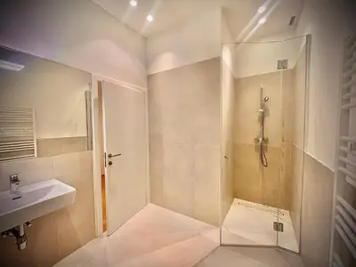 Ein Badezimmer in der Unterkunft Wiedner Apartments