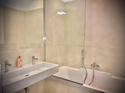 Ein Badezimmer in der Unterkunft Wiedner Apartments
