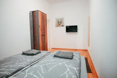 Ein Bett oder Betten in einem Zimmer der Unterkunft Vienna Central Apartment 4