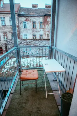 Ein Balkon oder eine Terrasse in der Unterkunft Vienna Central Apartment 4