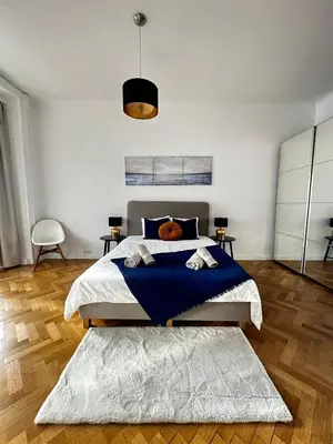 Ein Bett oder Betten in einem Zimmer der Unterkunft Luxury 3 bedroom apartment near Schönbrunn Palace