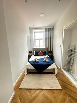 Ein Bett oder Betten in einem Zimmer der Unterkunft Luxury 3 bedroom apartment near Schönbrunn Palace