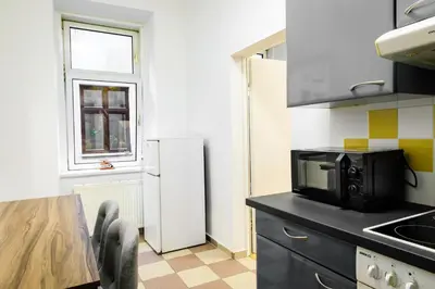 Küche/Küchenzeile in der Unterkunft Royal-Haven Apartment