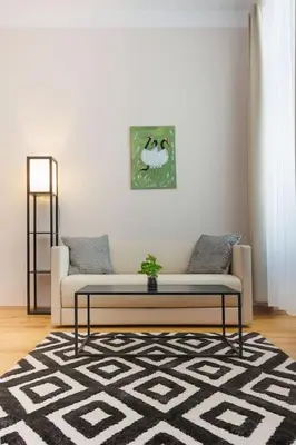 Ein Sitzbereich in der Unterkunft Apartment in Leopoldstadt