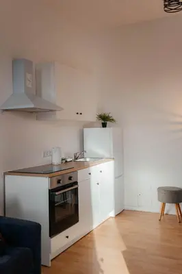 Küche/Küchenzeile in der Unterkunft LAX Apartments