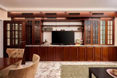 Grundriss der Unterkunft Vienna Prestige Central Luxury Haven w Free Parking and SAUNA
