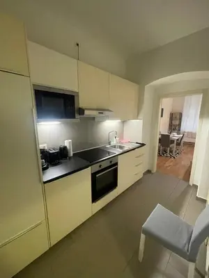 Küche/Küchenzeile in der Unterkunft Cozy 5-Person apartment in Vienna 2