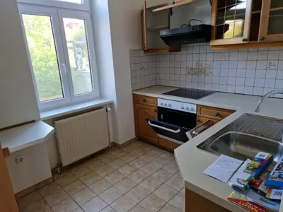 Küche/Küchenzeile in der Unterkunft Villa SCS Nähe