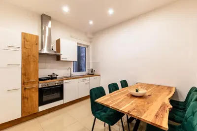 Küche/Küchenzeile in der Unterkunft Yppen Apartment WohnMa