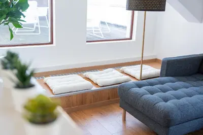 Ein Sitzbereich in der Unterkunft Luxury Penthouse - Augarten